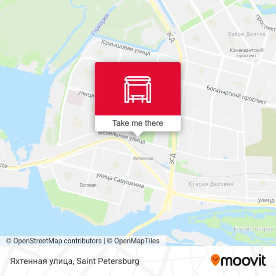 Яхтенная улица map