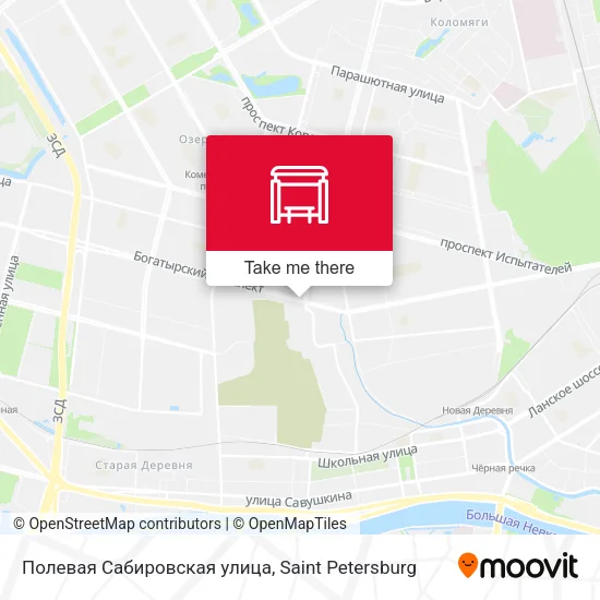 Полевая Сабировская улица map