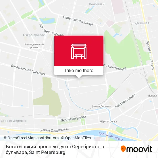 Богатырский проспект, угол Серебристого бульвара map