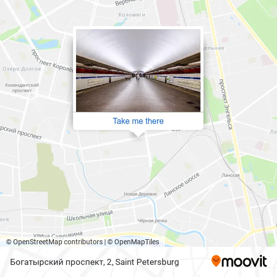 Богатырский проспект, 2 map