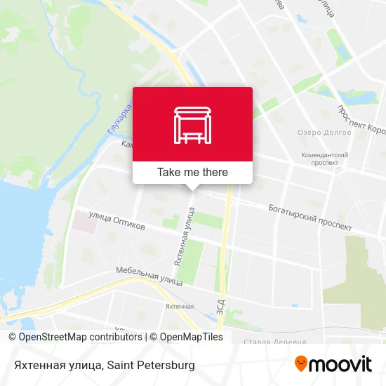 Яхтенная улица map