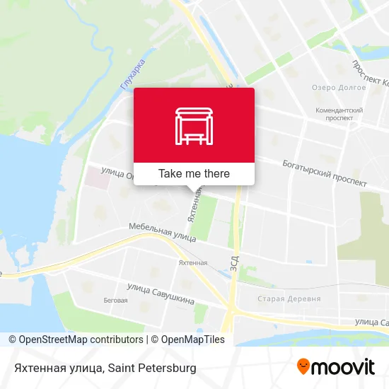 Яхтенная улица map