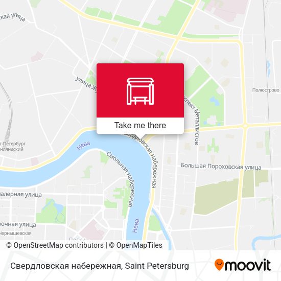 Свердловская набережная map