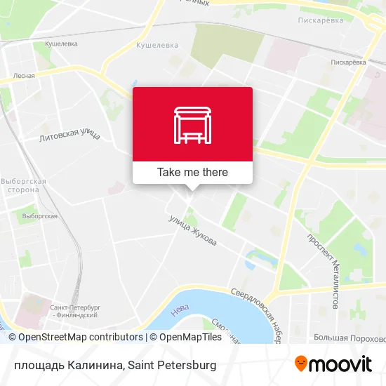 площадь Калинина map