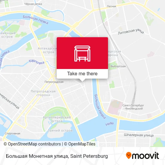 Большая Монетная улица map