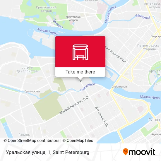 Уральская улица, 1 map