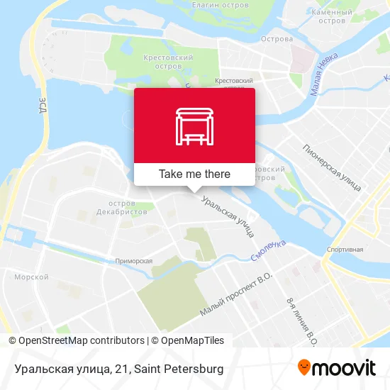 Уральская улица, 21 map