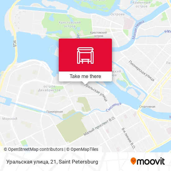 Уральская улица, 21 map