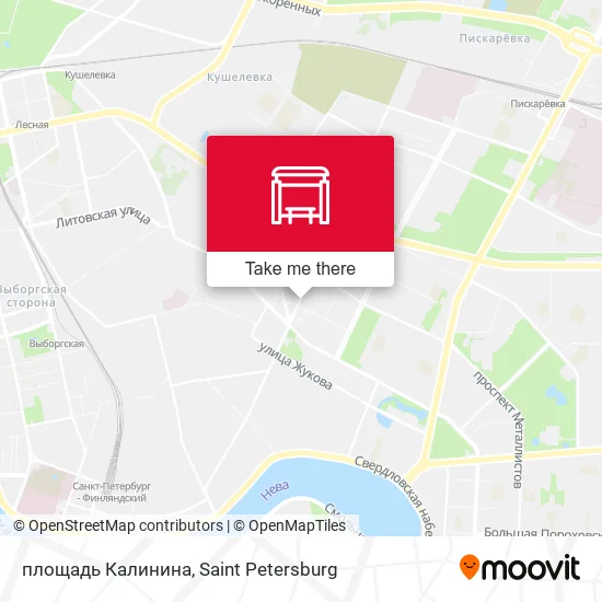 площадь Калинина map