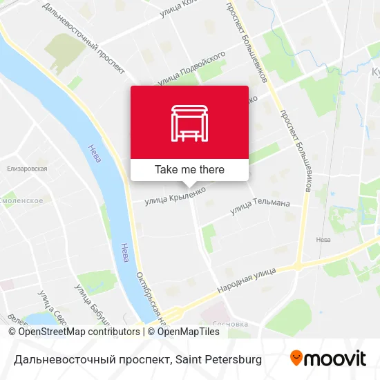 Дальневосточный проспект map