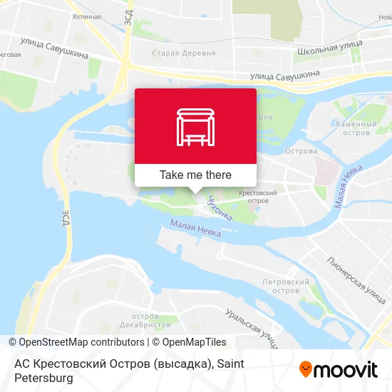 АС Крестовский Остров (высадка) map