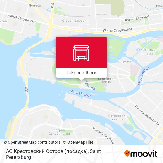 АС Крестовский Остров (посадка) map