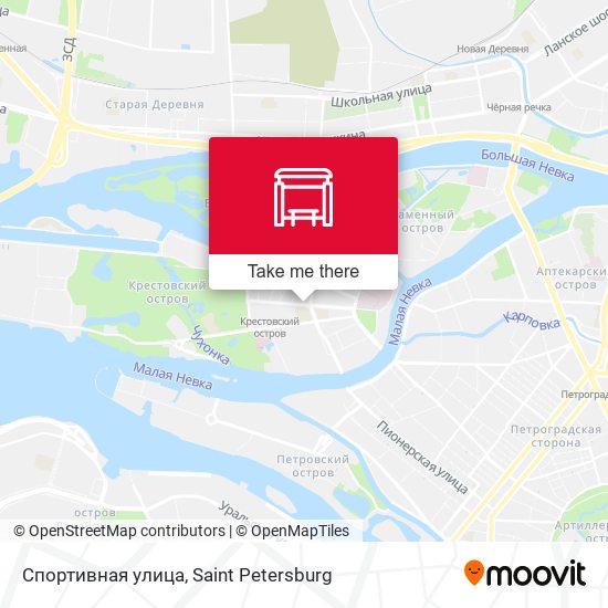 Спортивная улица map