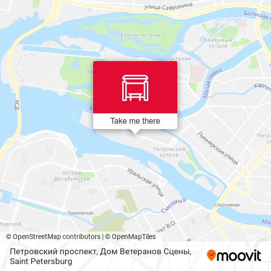 Петровский проспект, Дом Ветеранов Сцены map