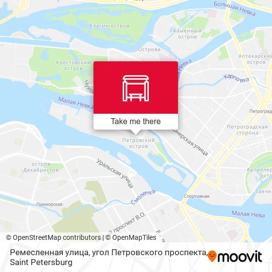 Ремесленная улица, угол Петровского проспекта map