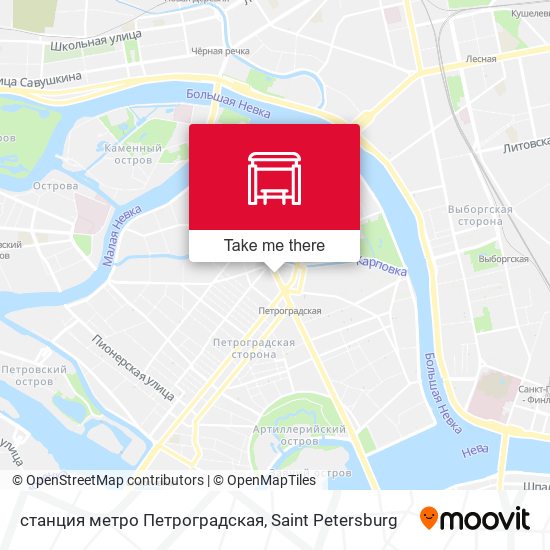 станция метро Петроградская map