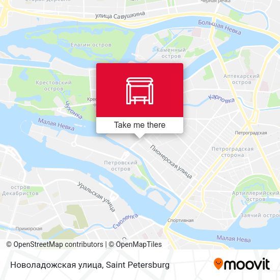 Новоладожская улица map