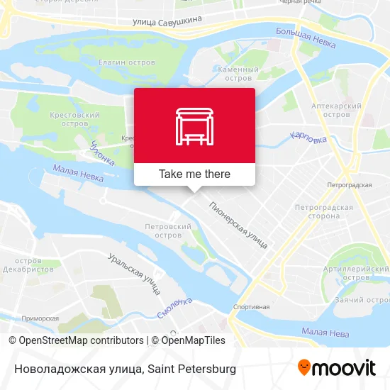 Новоладожская улица map