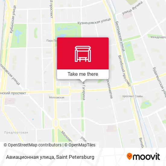 Авиационная улица map