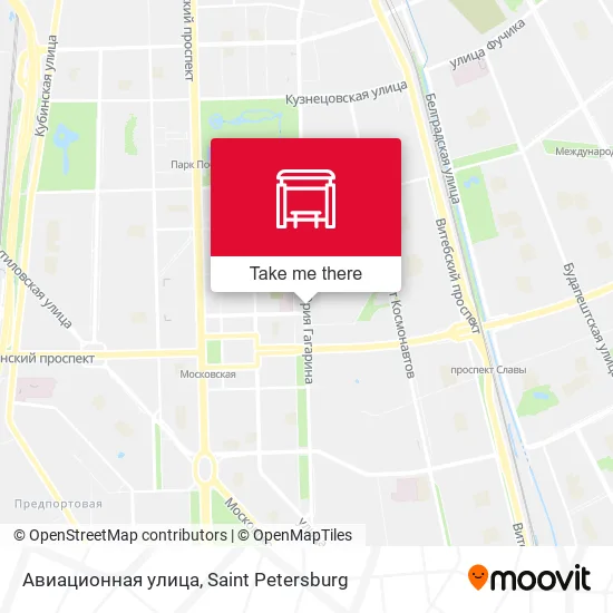 Авиационная улица map