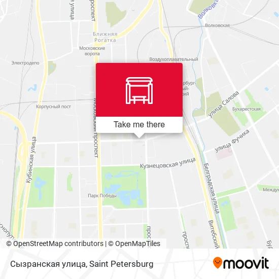Сызранская улица map