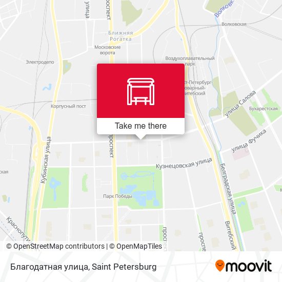 Благодатная улица map