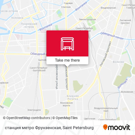 станция метро Фрунзенская map
