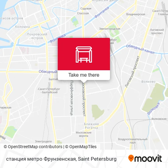 станция метро Фрунзенская map