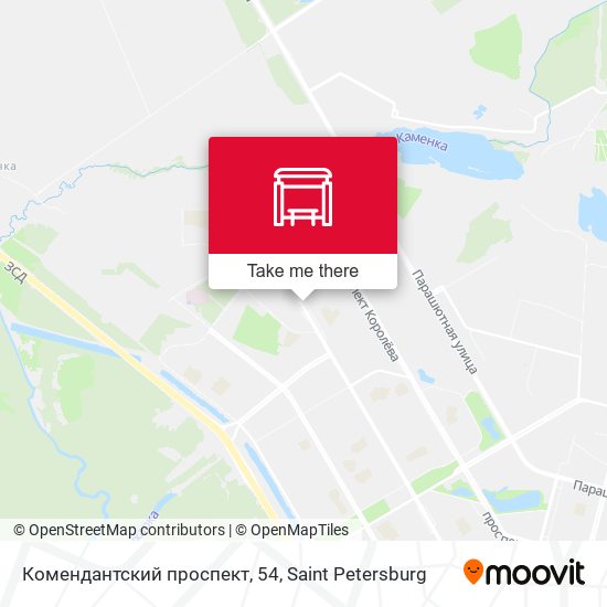 Комендантский проспект, 54 map