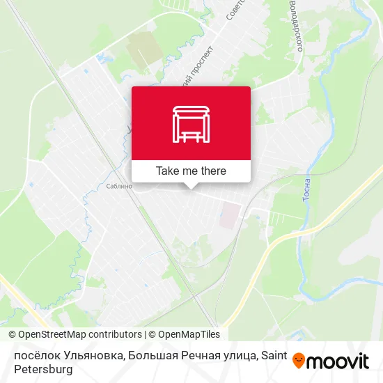 посёлок Ульяновка, Большая Речная улица map