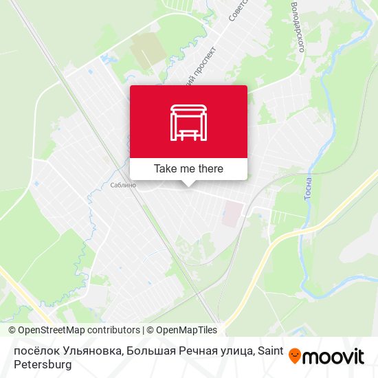 посёлок Ульяновка, Большая Речная улица map