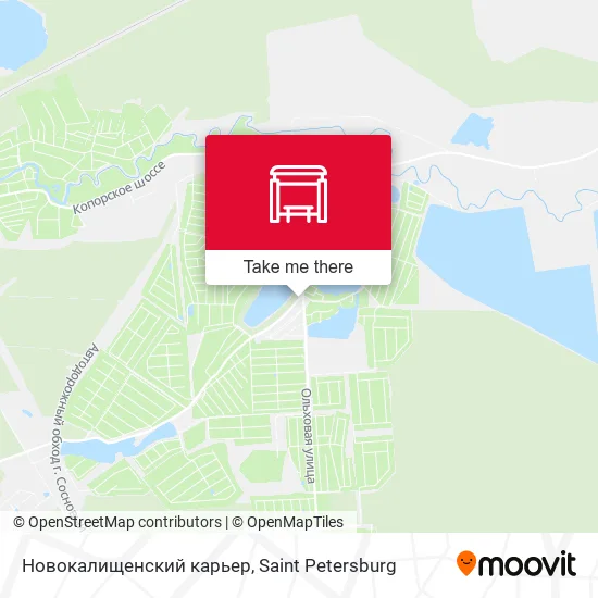 Новокалищенский карьер map