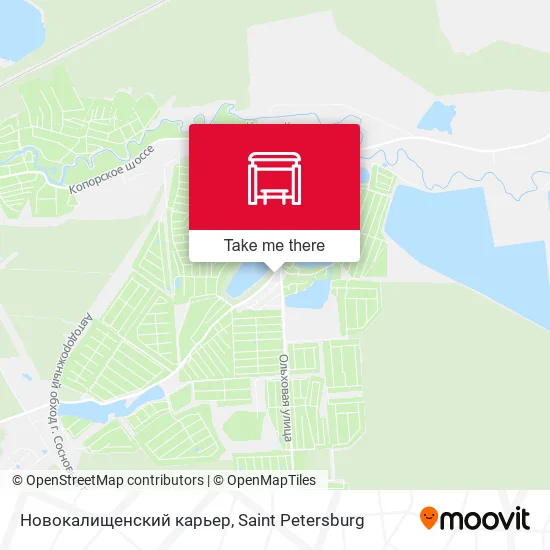 Новокалищенский карьер map