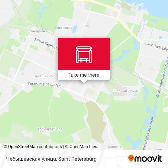 Чебышевская улица map