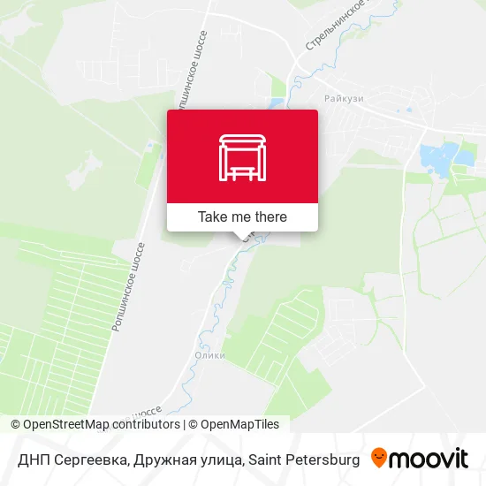 ДНП Сергеевка, Дружная улица map