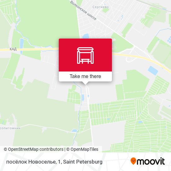 посёлок Новоселье, 1 map