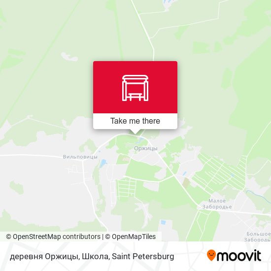 деревня Оржицы, Школа map