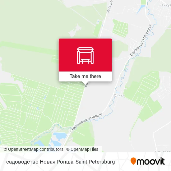 садоводство Новая Ропша map