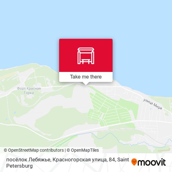 посёлок Лебяжье, Красногорская улица, 84 map