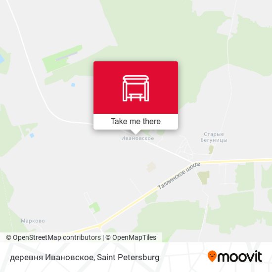 деревня Ивановское map