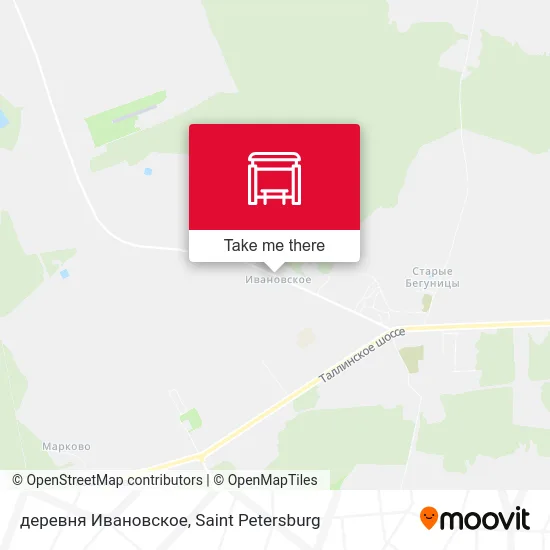 деревня Ивановское map