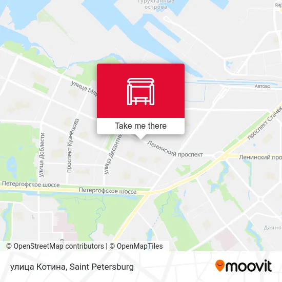 улица Котина map