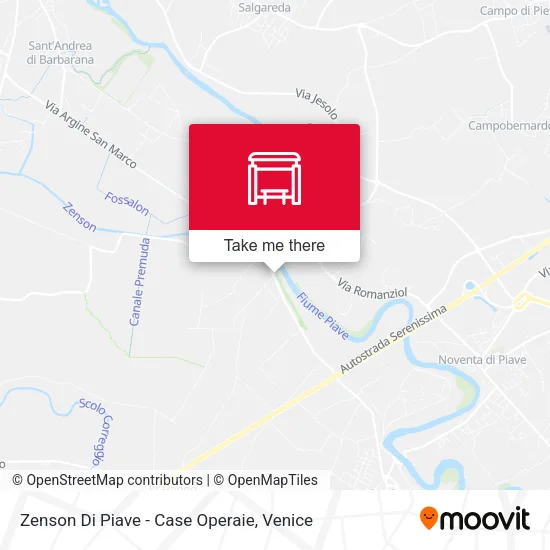 Zenson Di Piave - Case Operaie map