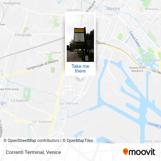 Correnti Terminal map