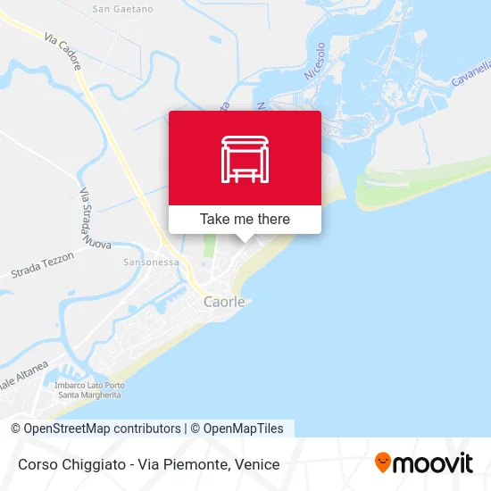 Corso Chiggiato - Via Piemonte map