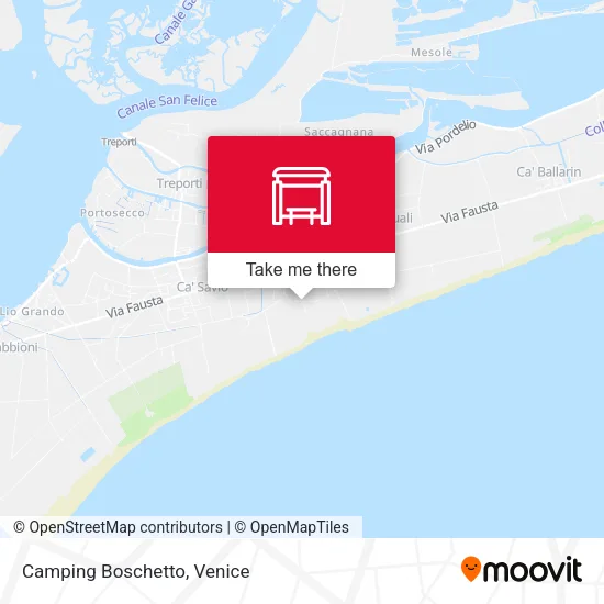 Camping Boschetto map