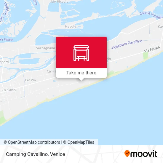 Camping Cavallino map