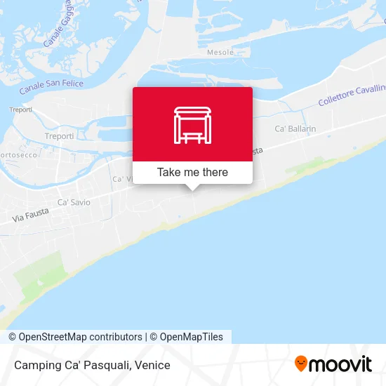 Camping Ca' Pasquali map