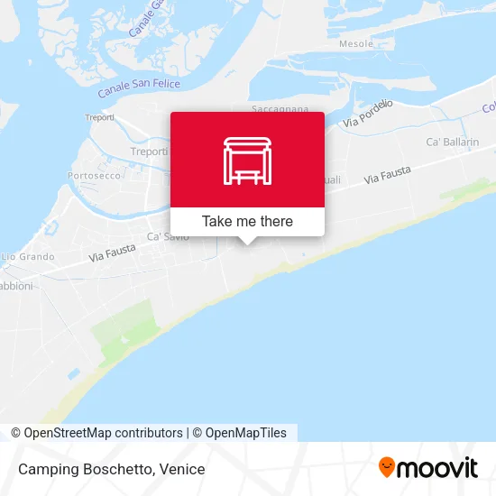 Camping Boschetto map