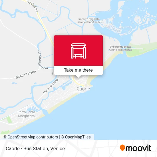 Caorle - Bus Station map
